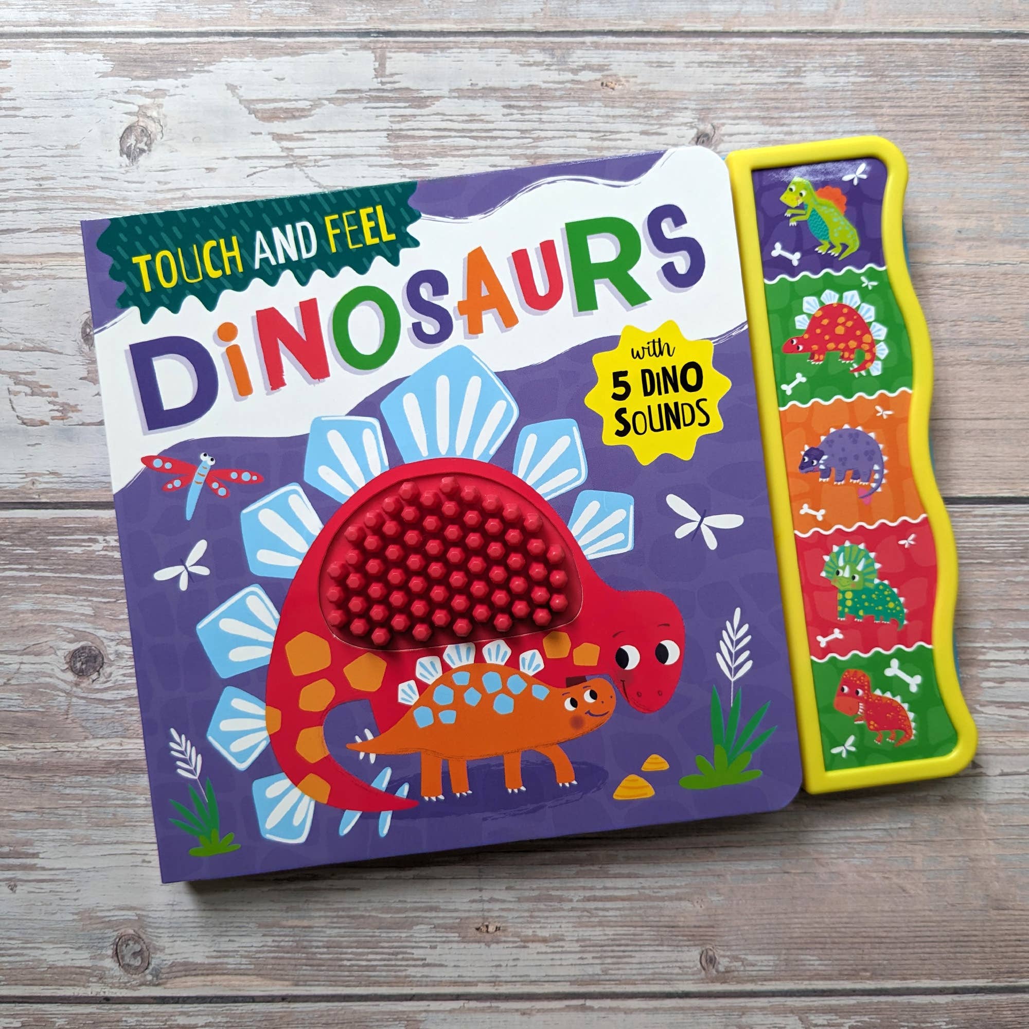 5 Button Silicon Sound Book - Dinosaur