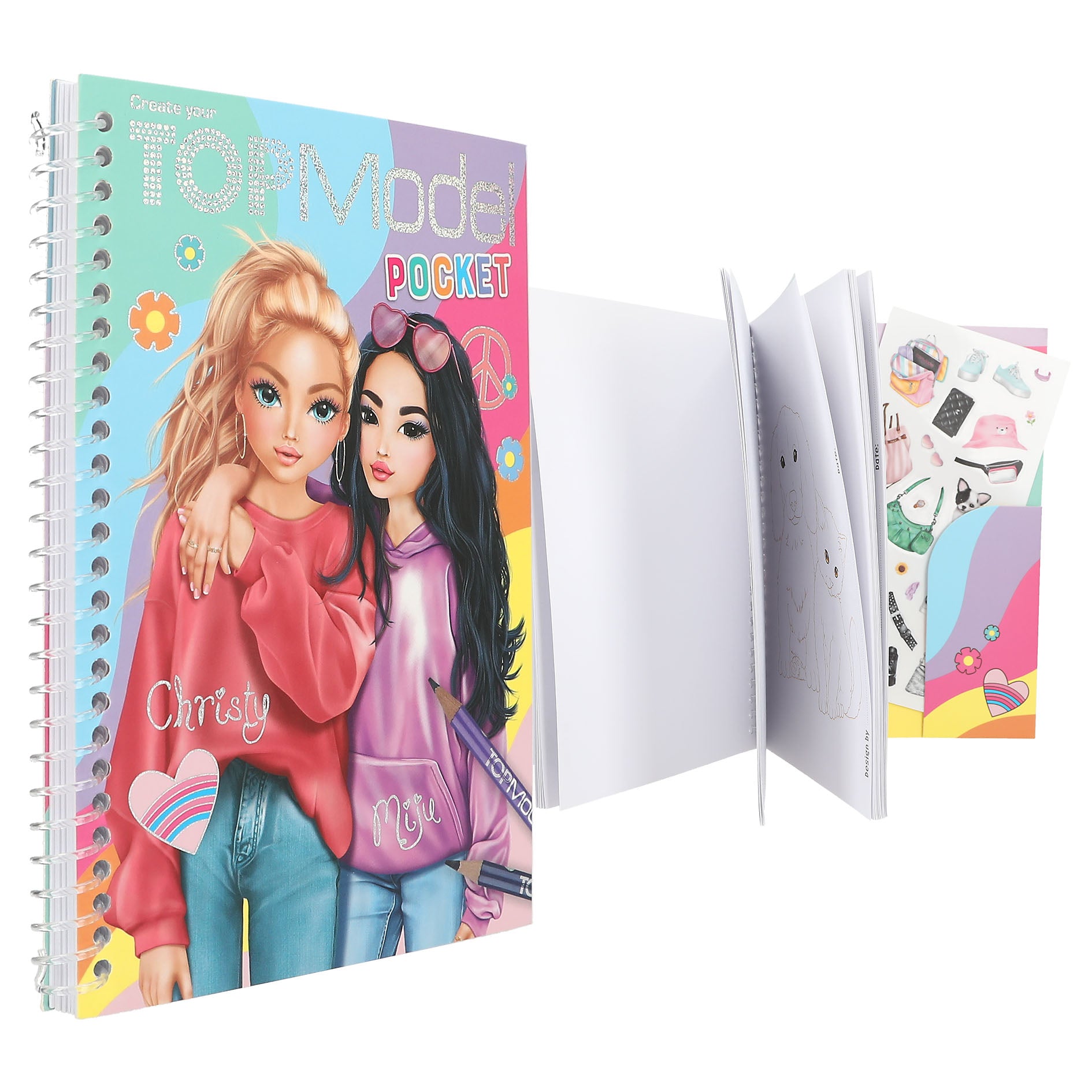 TOPModel Pocket Colouring Book