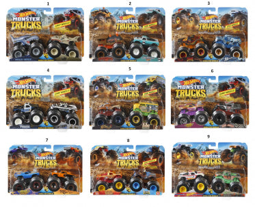 Hot Wheels - Twin Pack of Monster Trucks (1 supplied at random)