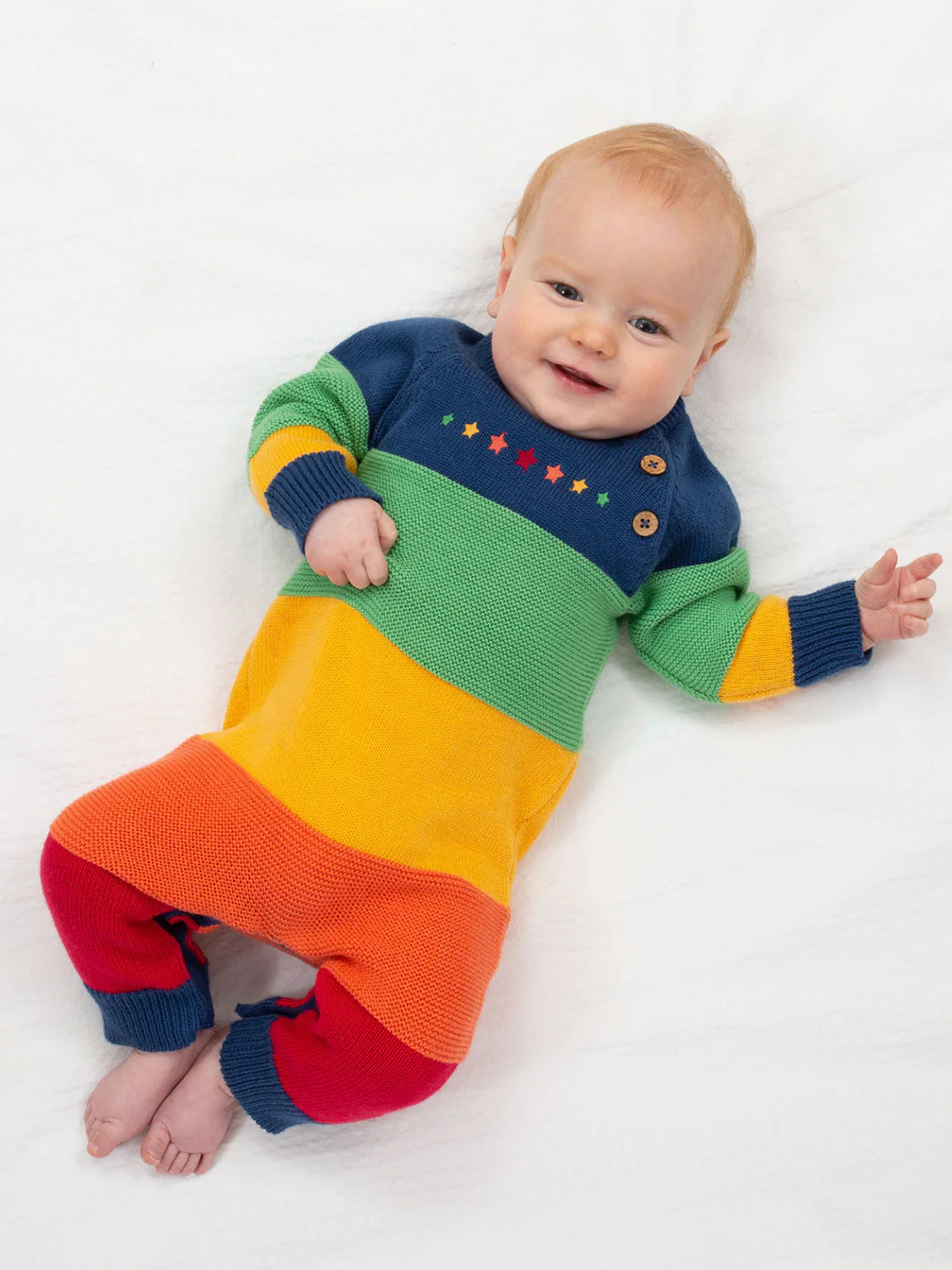 Kite Rainbow Stars Knitted Romper