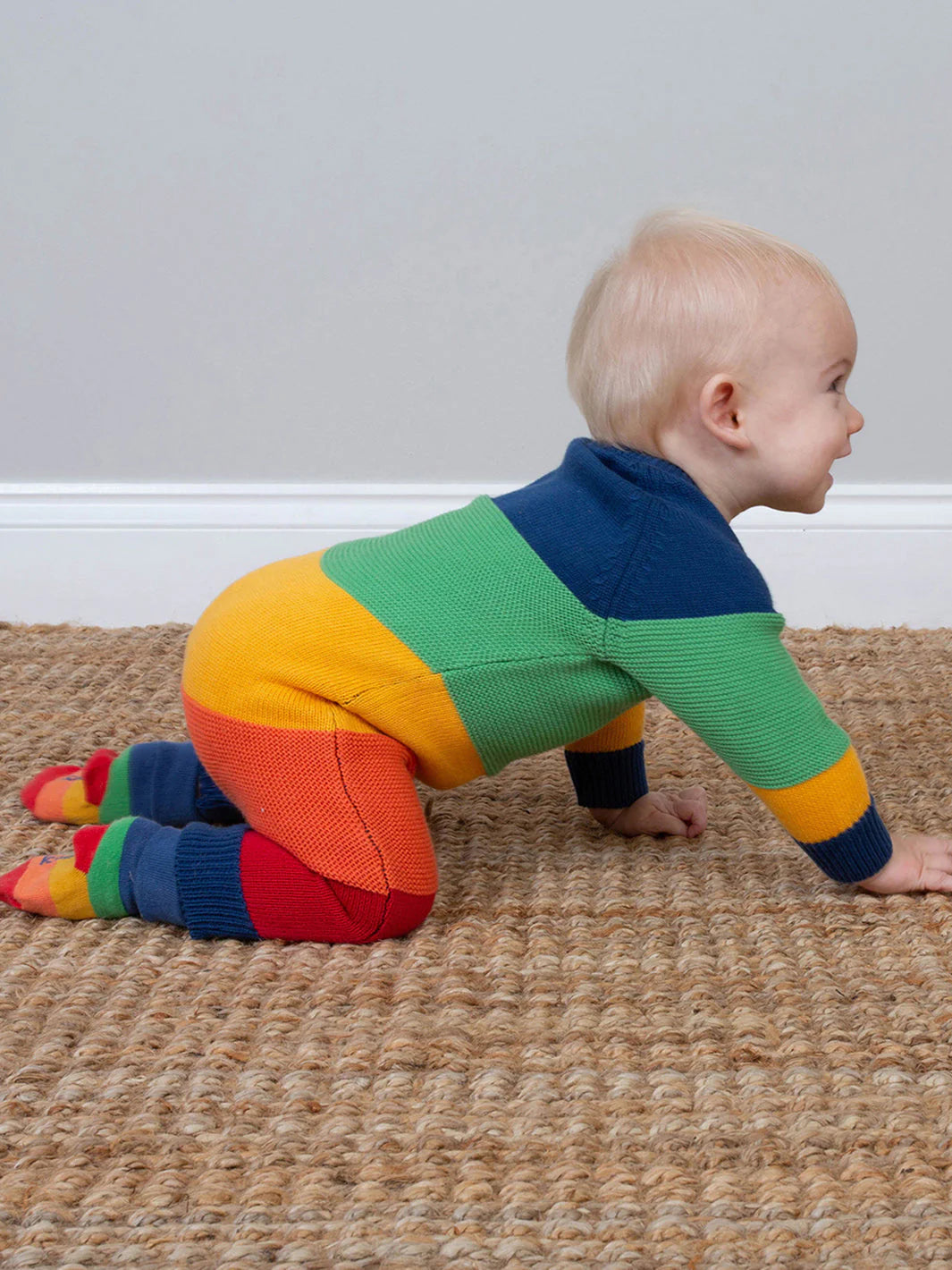 Kite Rainbow Stars Knitted Romper