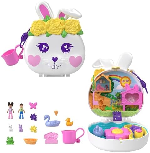 Polly Pocket Flower Garden Bunny Compact