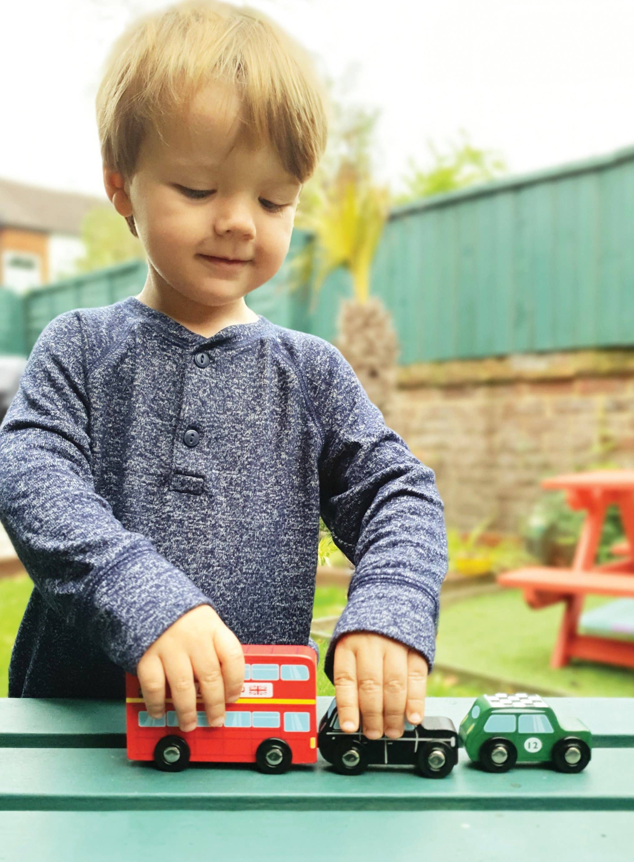 British Classics Wooden Toy Cars