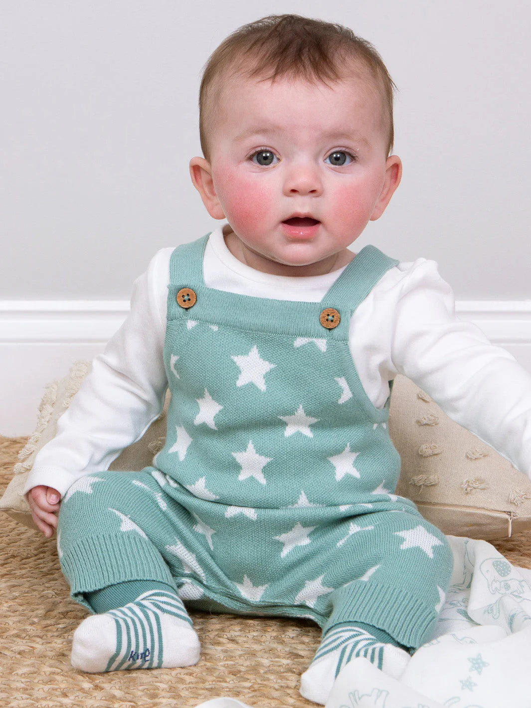 Kite Star Design Knitted Dungarees