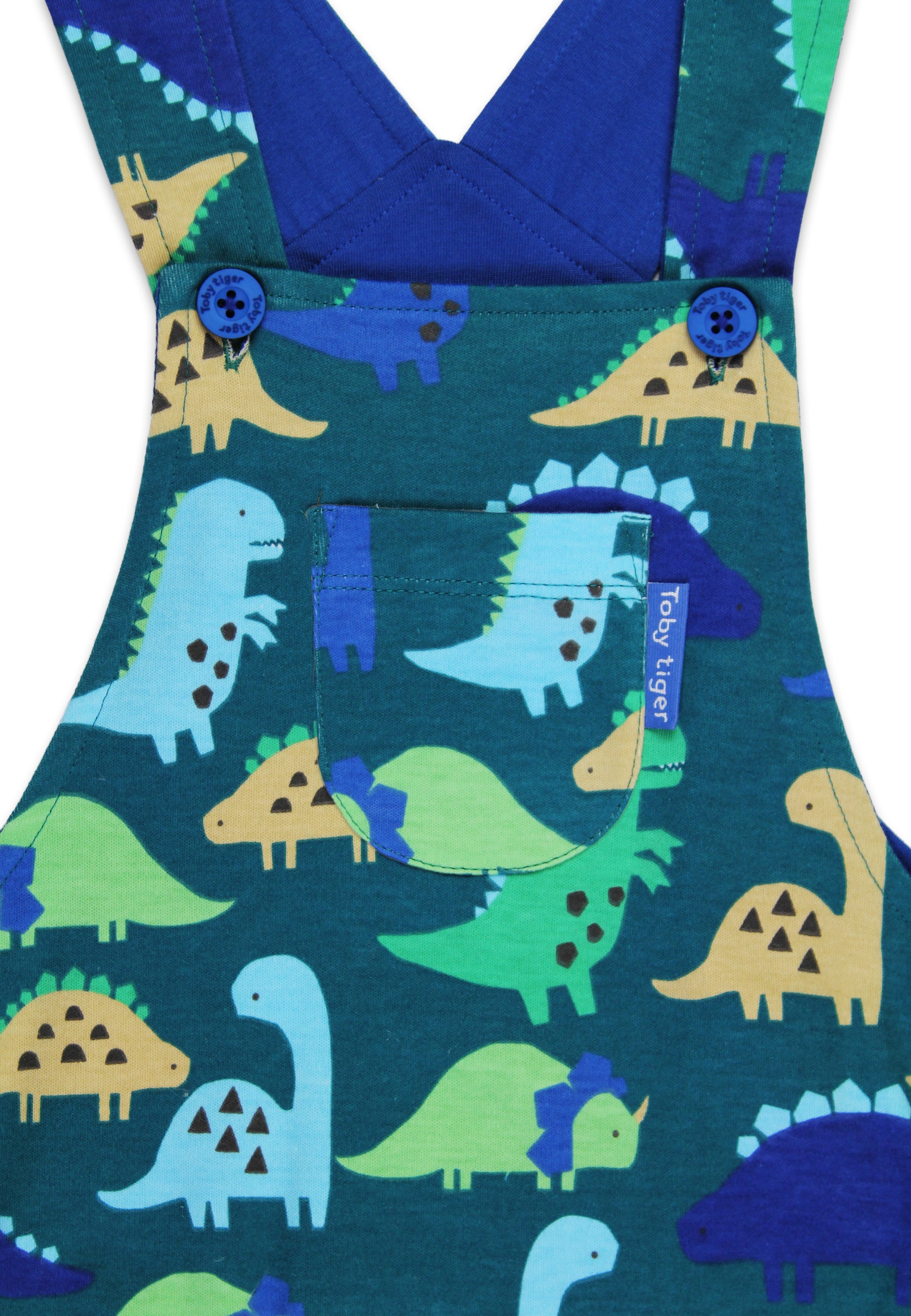 Organic Cotton Dinosaur Dungarees