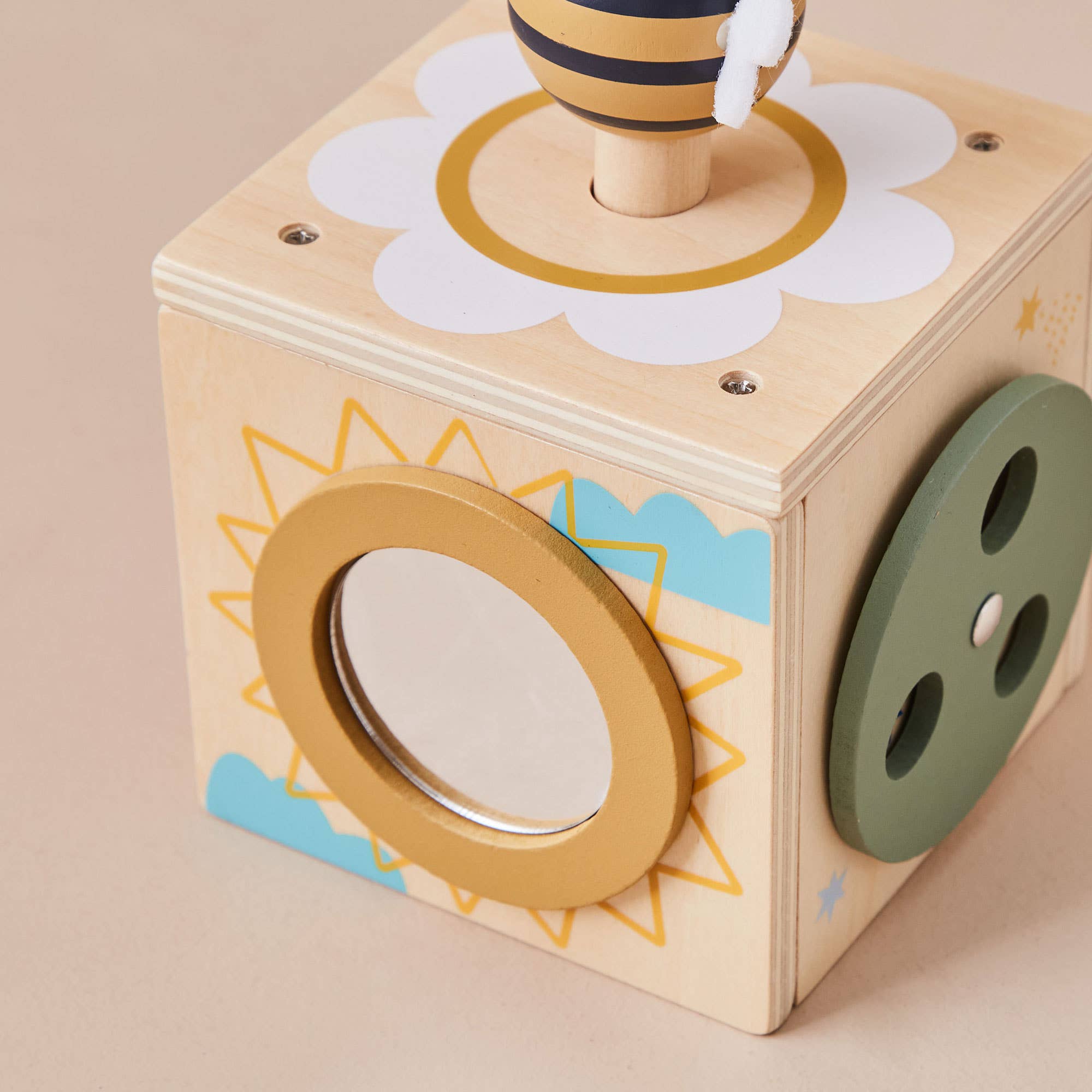 Just Bee Kids Wooden Mini Activity Cube