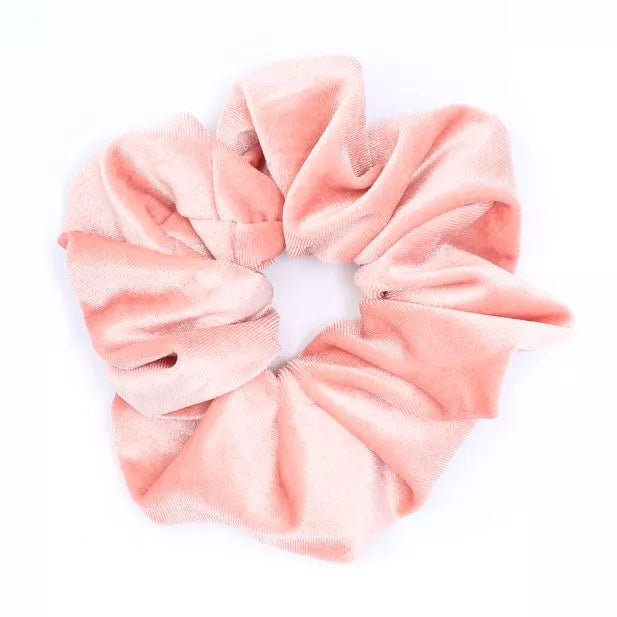 Extra Large Pink Velvet Scrunchies