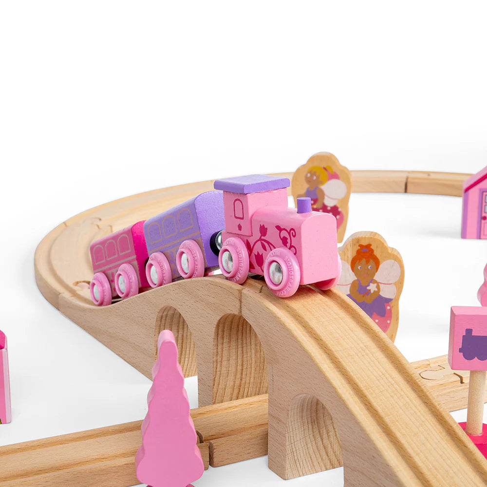 BigJigs Wooden Figure of Eight Fairy Train Set