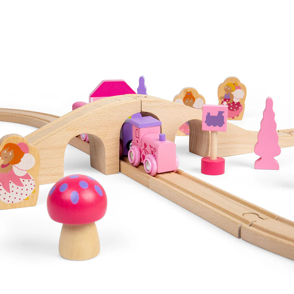 BigJigs Wooden Figure of Eight Fairy Train Set