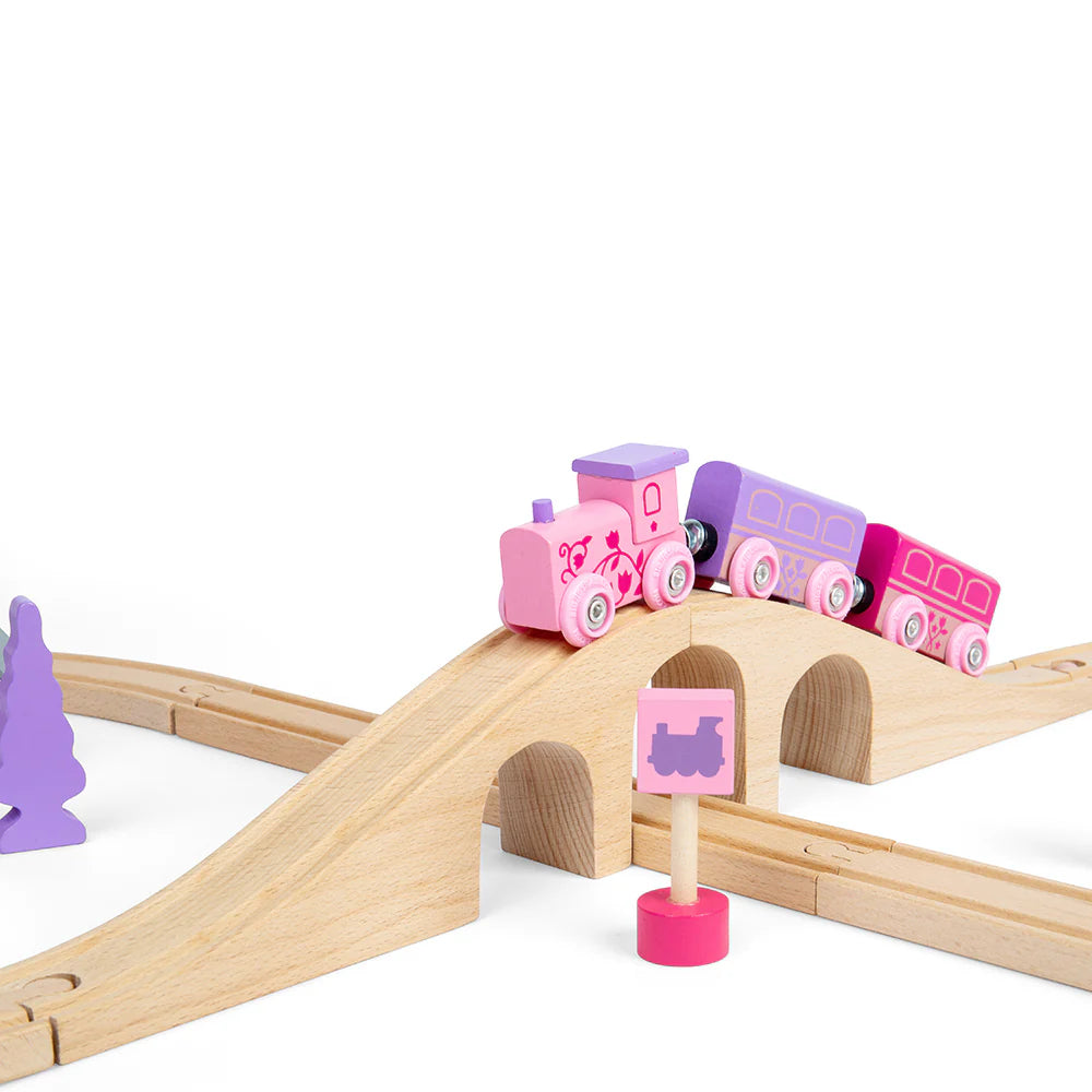 BigJigs Wooden Figure of Eight Fairy Train Set