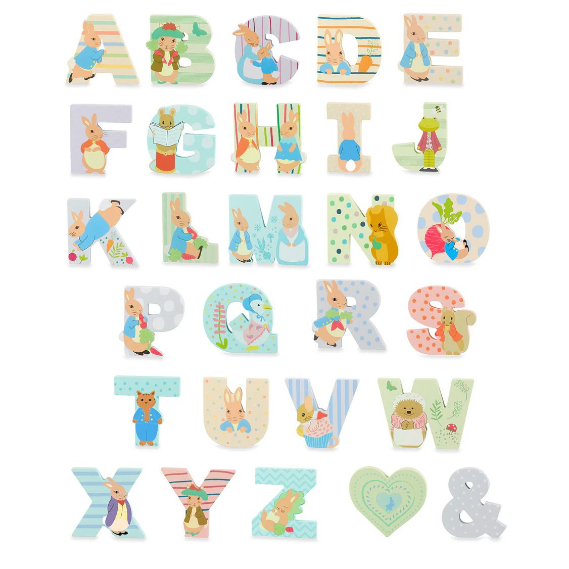 Peter Rabbit Wooden Letter A