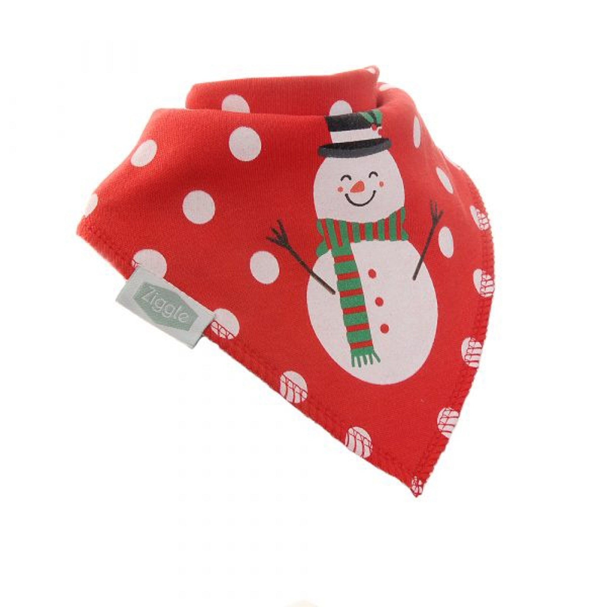 Ziggle Christmas Snowman Bib