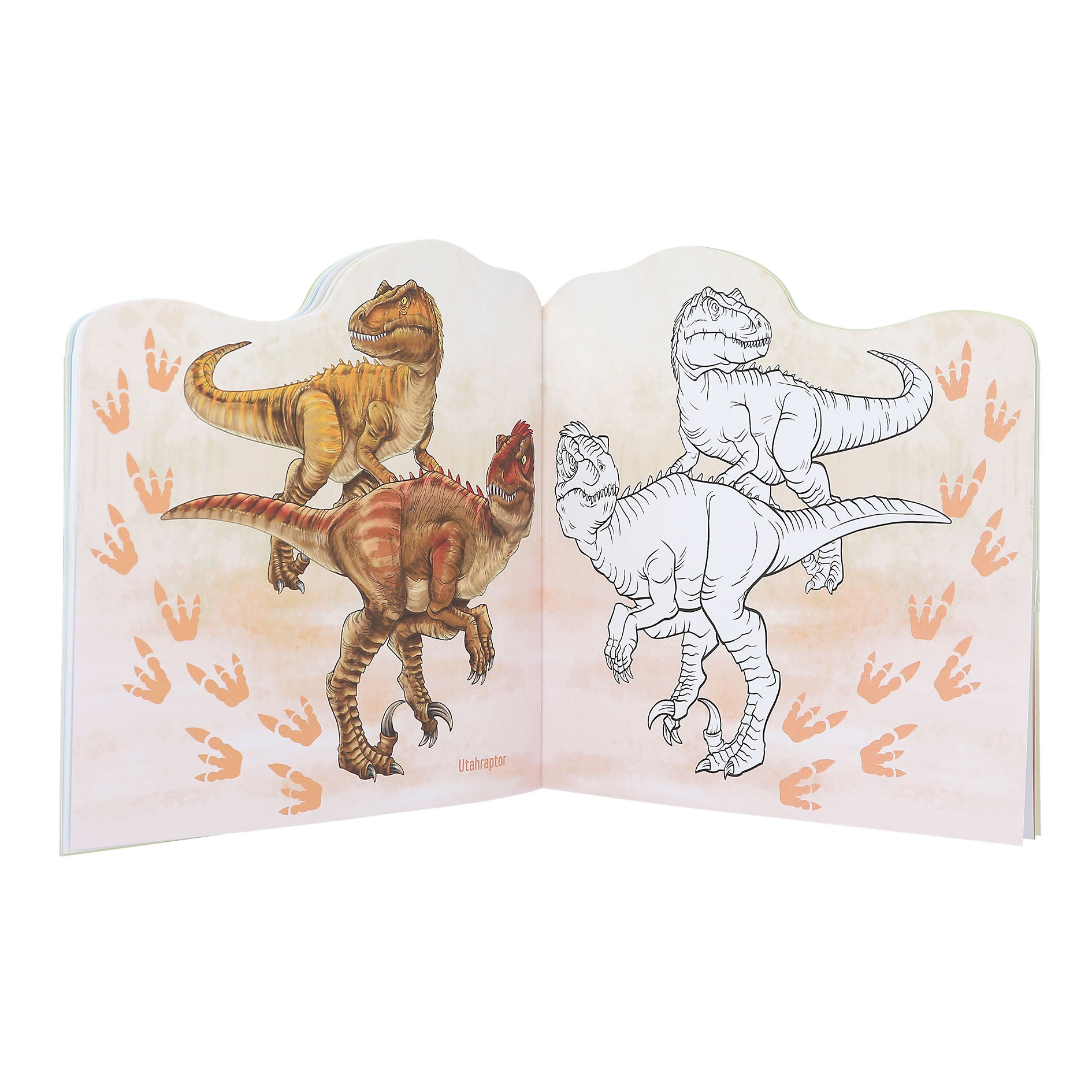 Dino World Stickers and Colouring Book