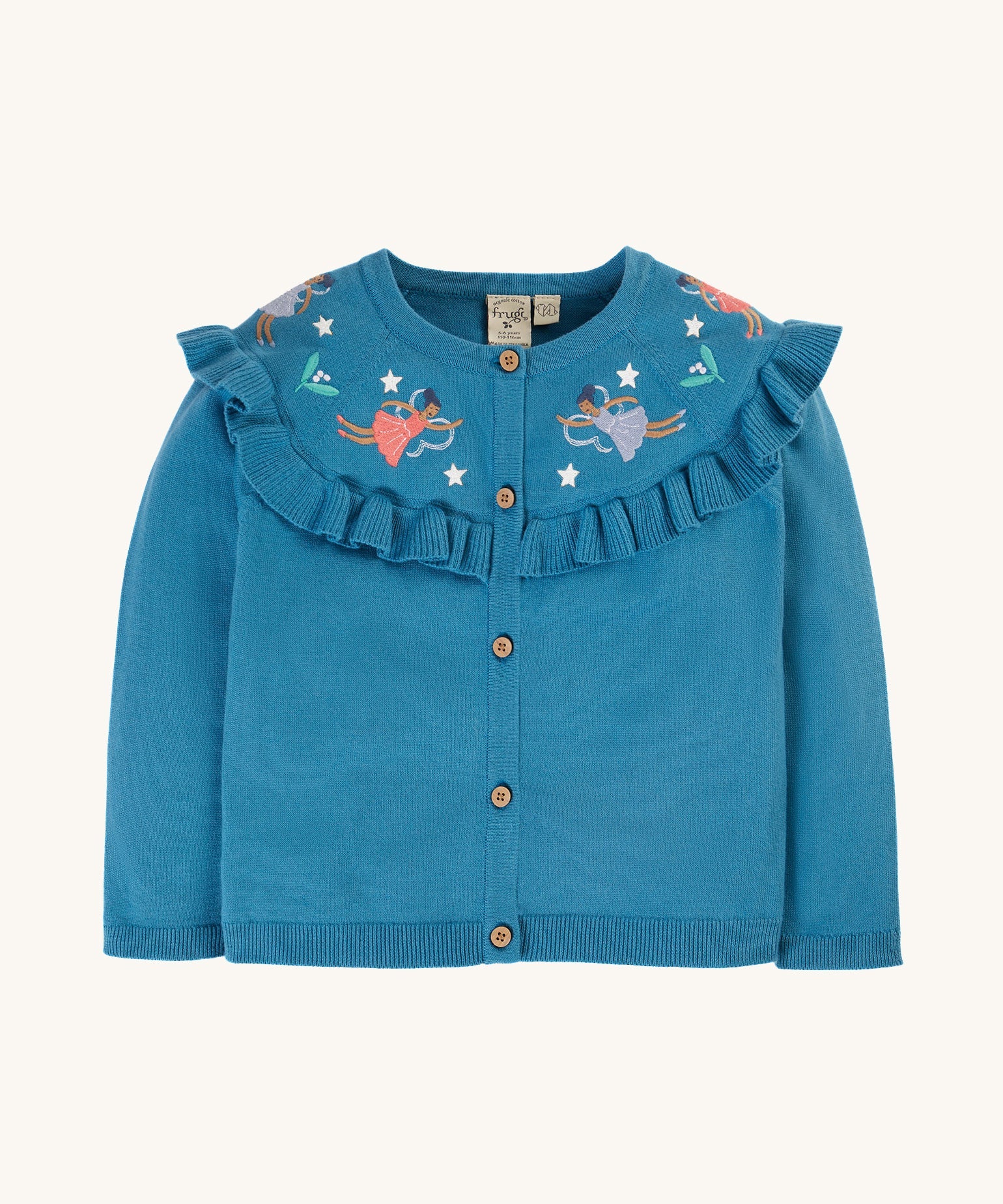 Frugi Fairies Ruffled Cardigan