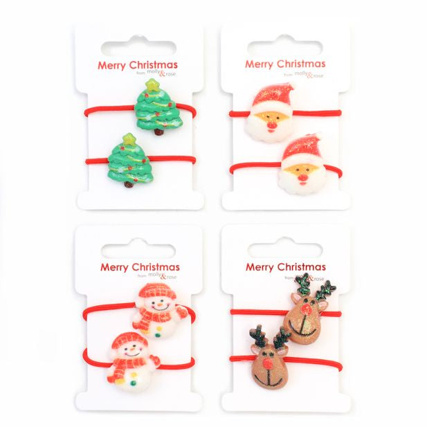 Molly & Rose Christmas Character Elastics