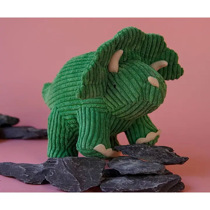 Best Years - Corduroy Small Green Triceratops