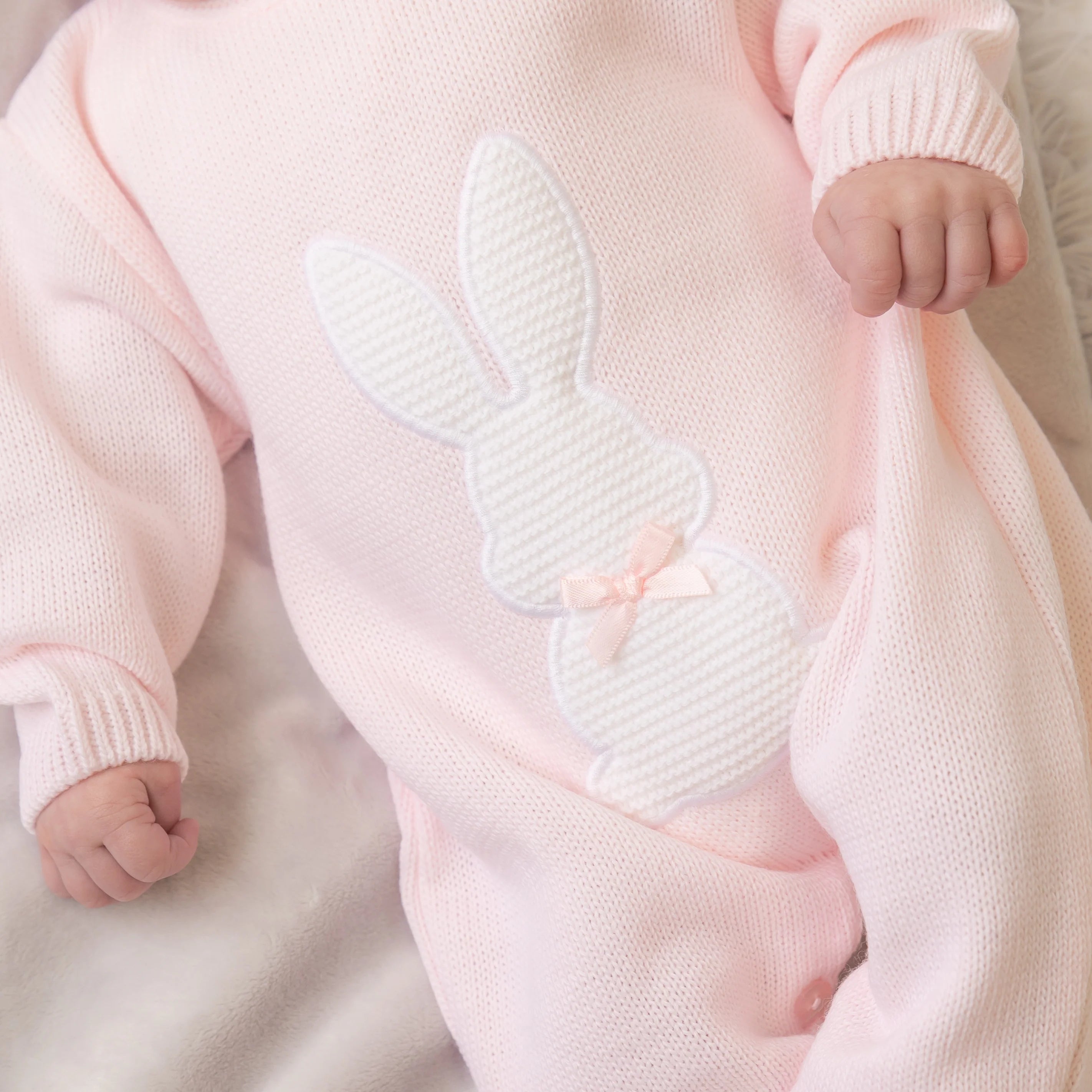 Knitted Bunny Rabbit Rompers