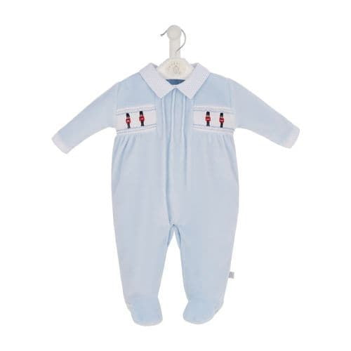 Little Soldiers Velour Romper