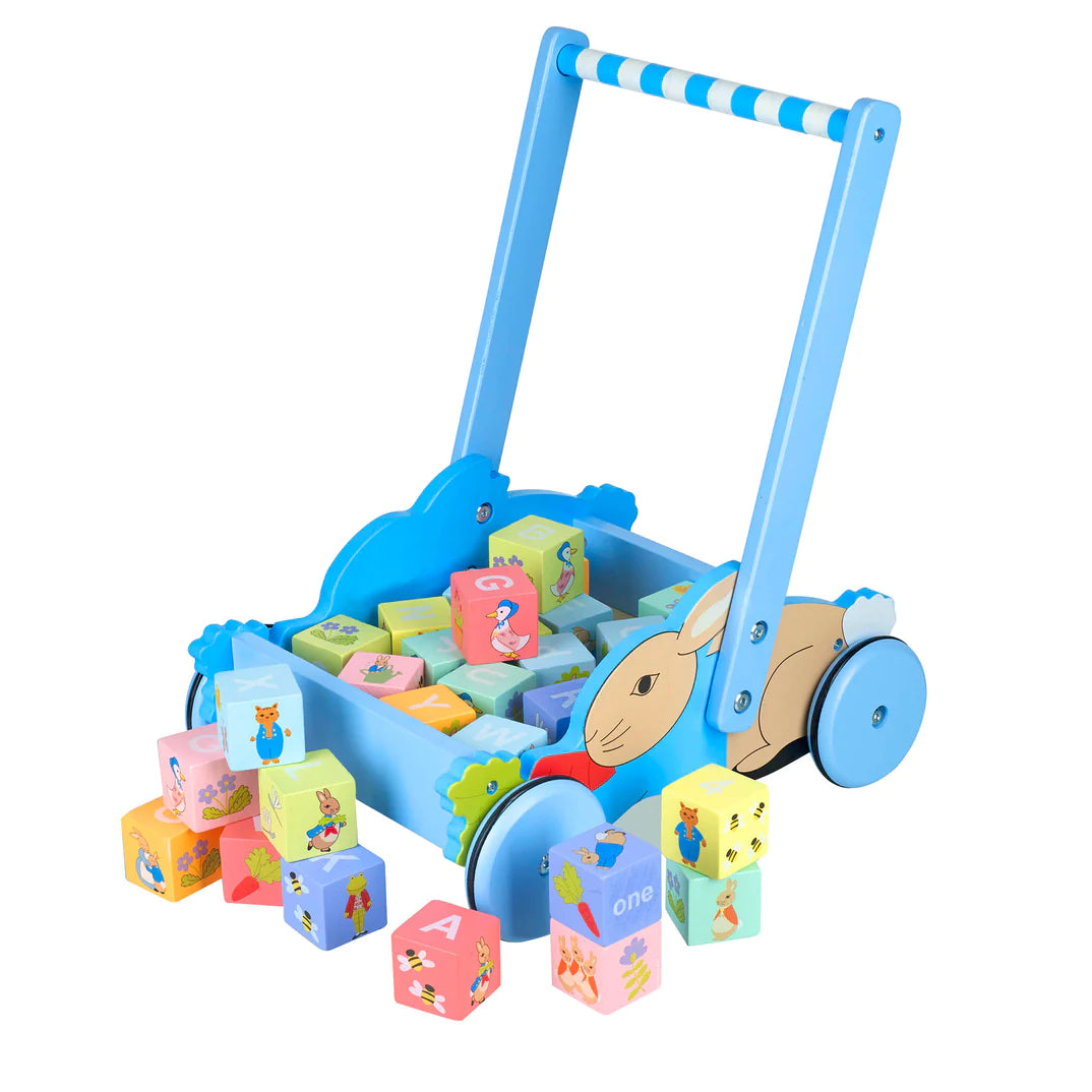 Orchard Toys Peter Rabbit Wooden Block Trolley