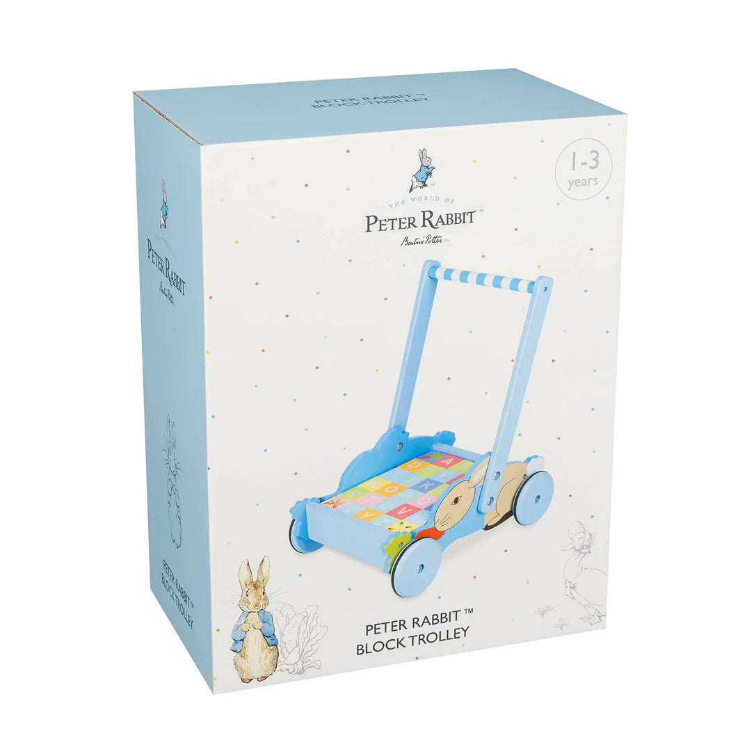 Orchard Toys Peter Rabbit Wooden Block Trolley