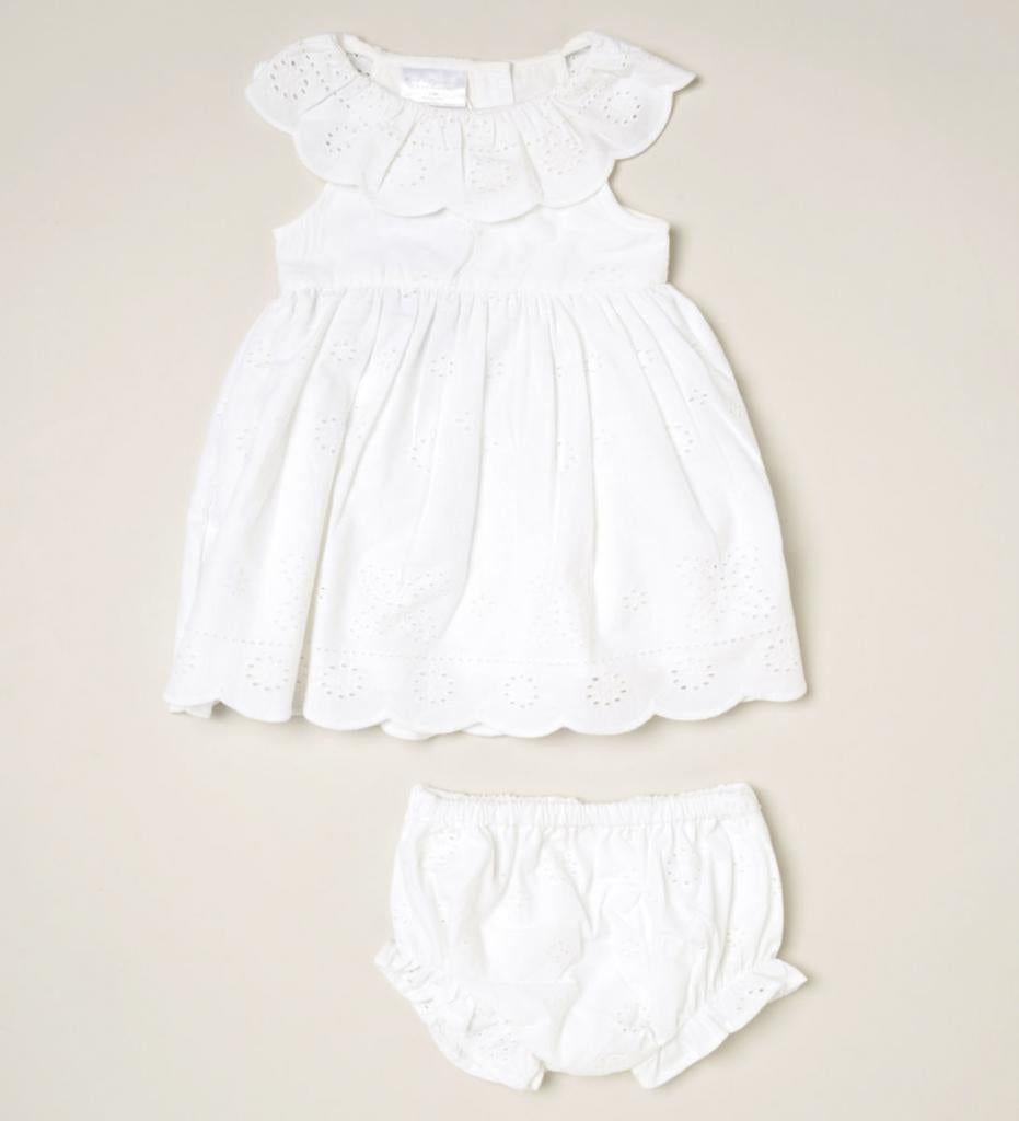 Broderie Anglaise Dress and Nappy Pants
