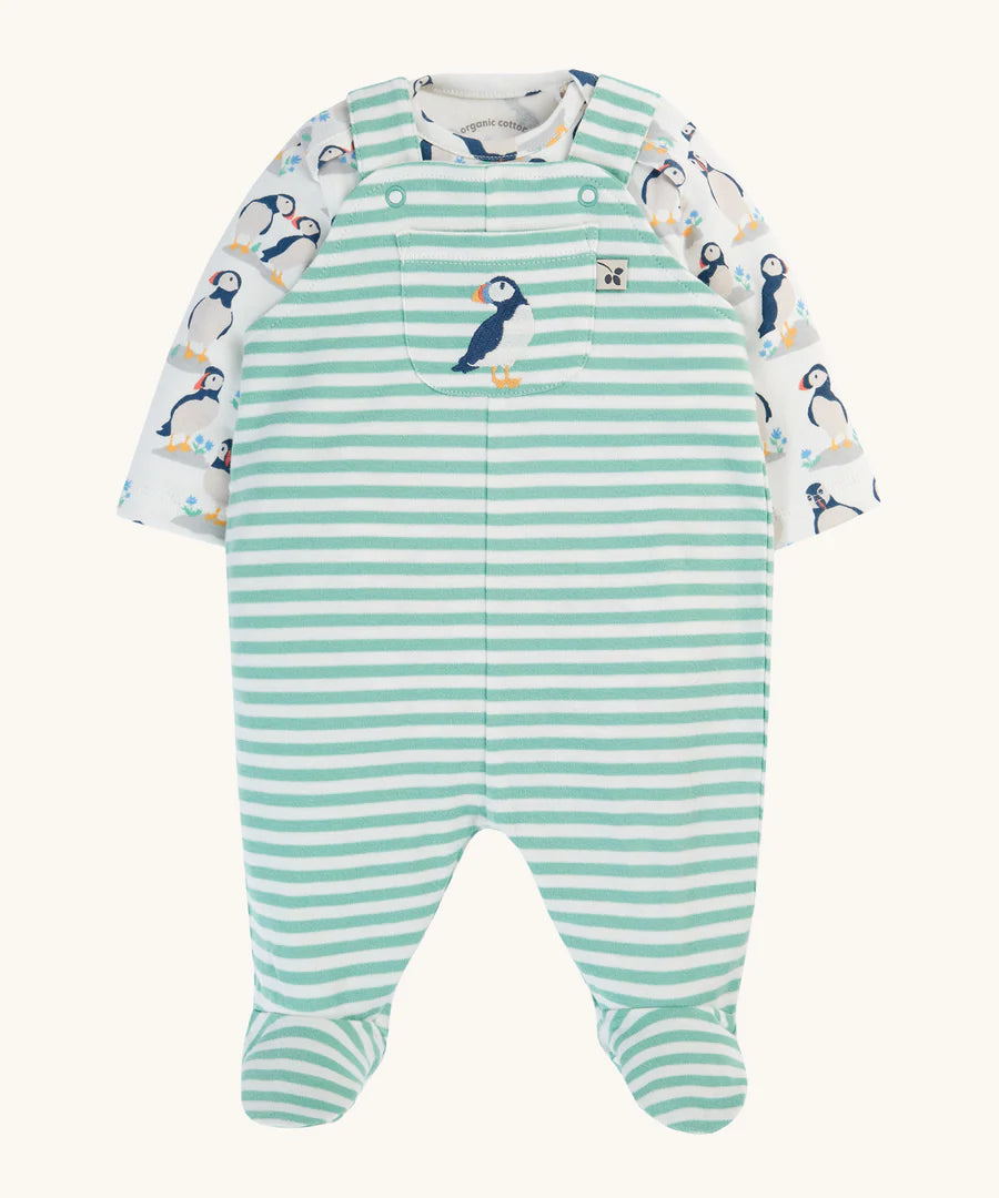 Frugi Boxed Baby Outfit - Puffins