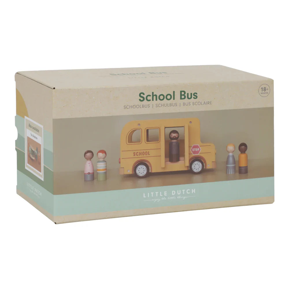 Little Dutch - School Bus with Figures