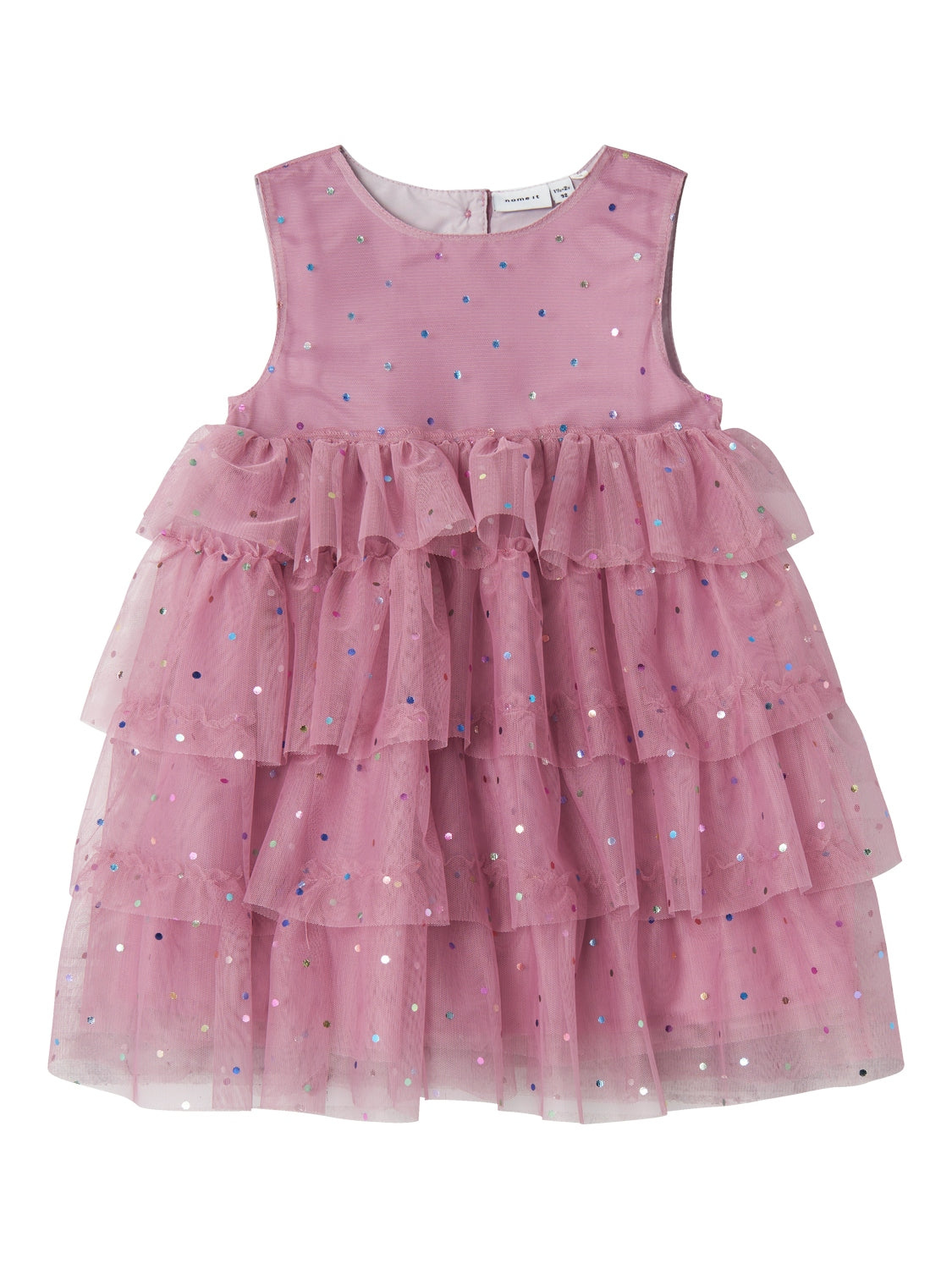 Pink Sparkle Dots Party Dress