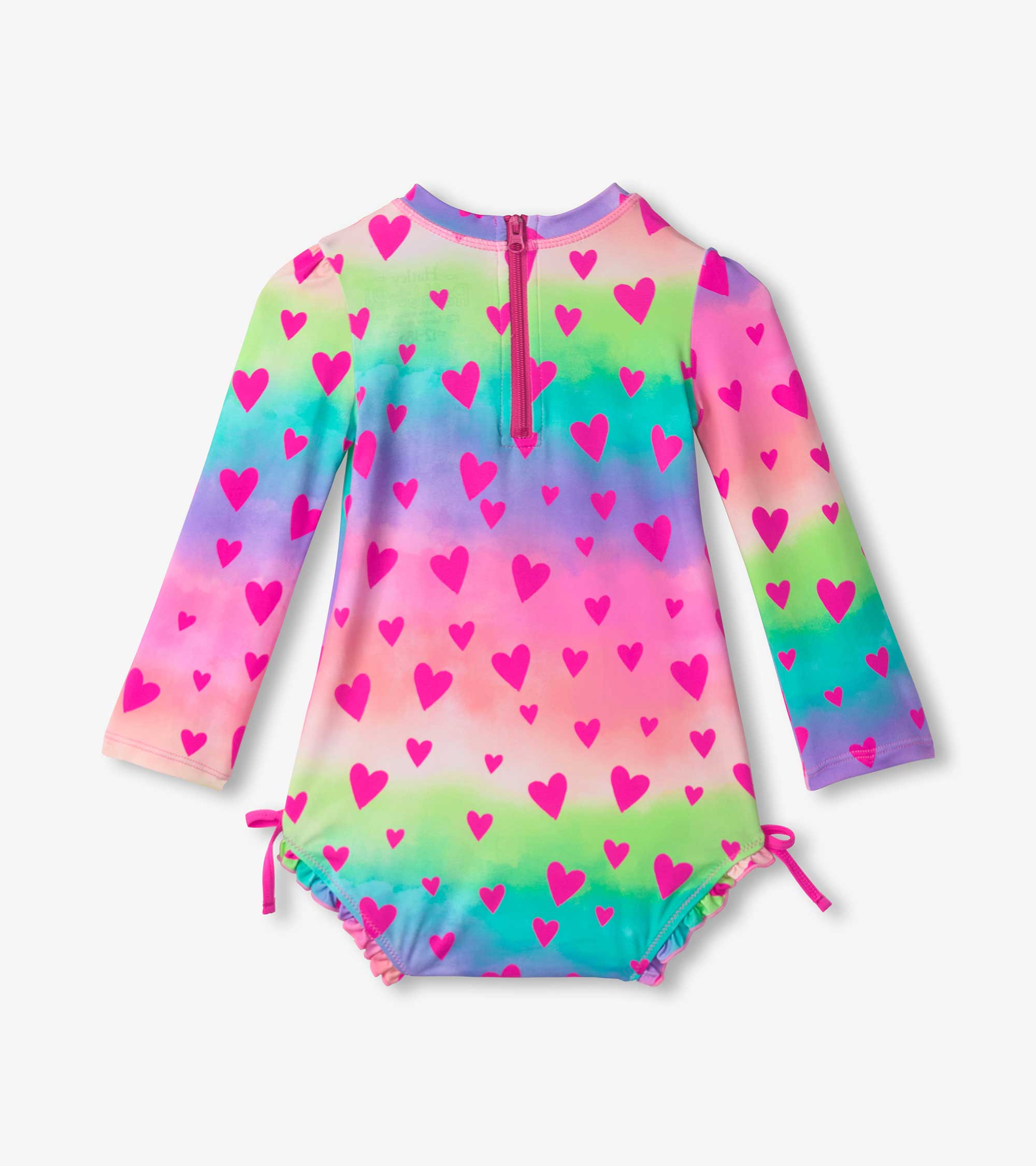 Hatley Hearts One-Piece Rashguard Swimsuit