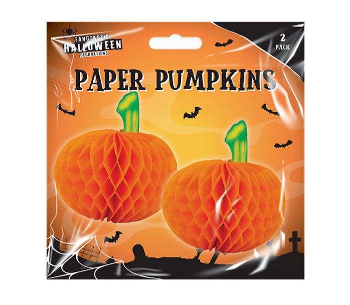 Halloween Paper Pumpkin Decorations