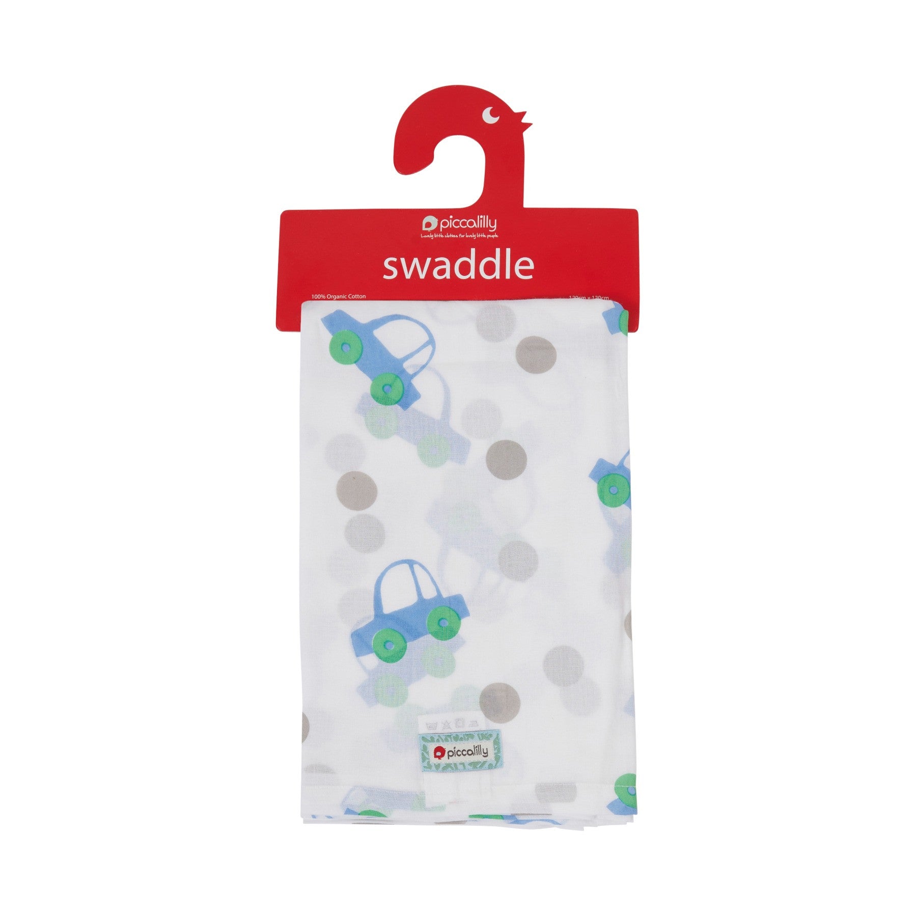 Cars Muslin Swaddle 120 x 120cm