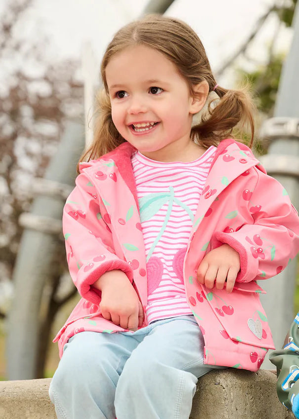 Hatley Pink Cherries Raincoat