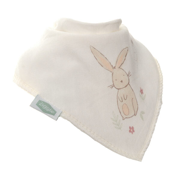 Ziggle Cream Bunny Design Bib