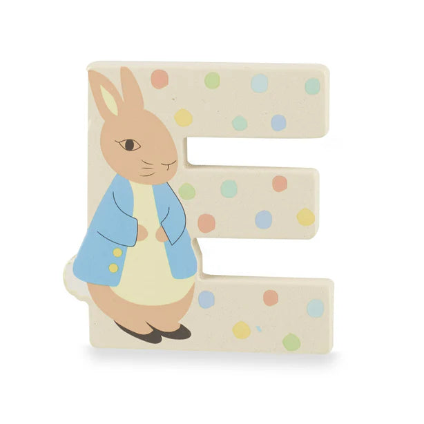 Peter Rabbit Wooden Letter E