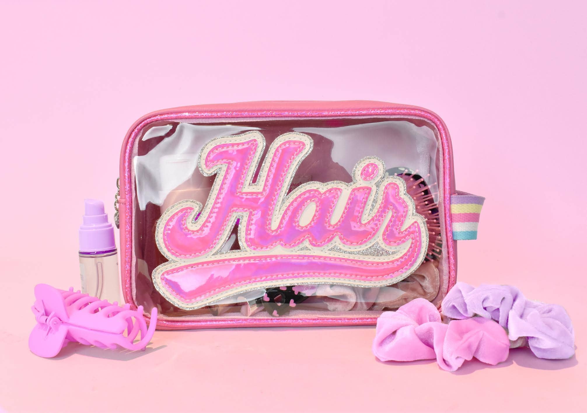 'Hair' Pink Peekaboo Pouch