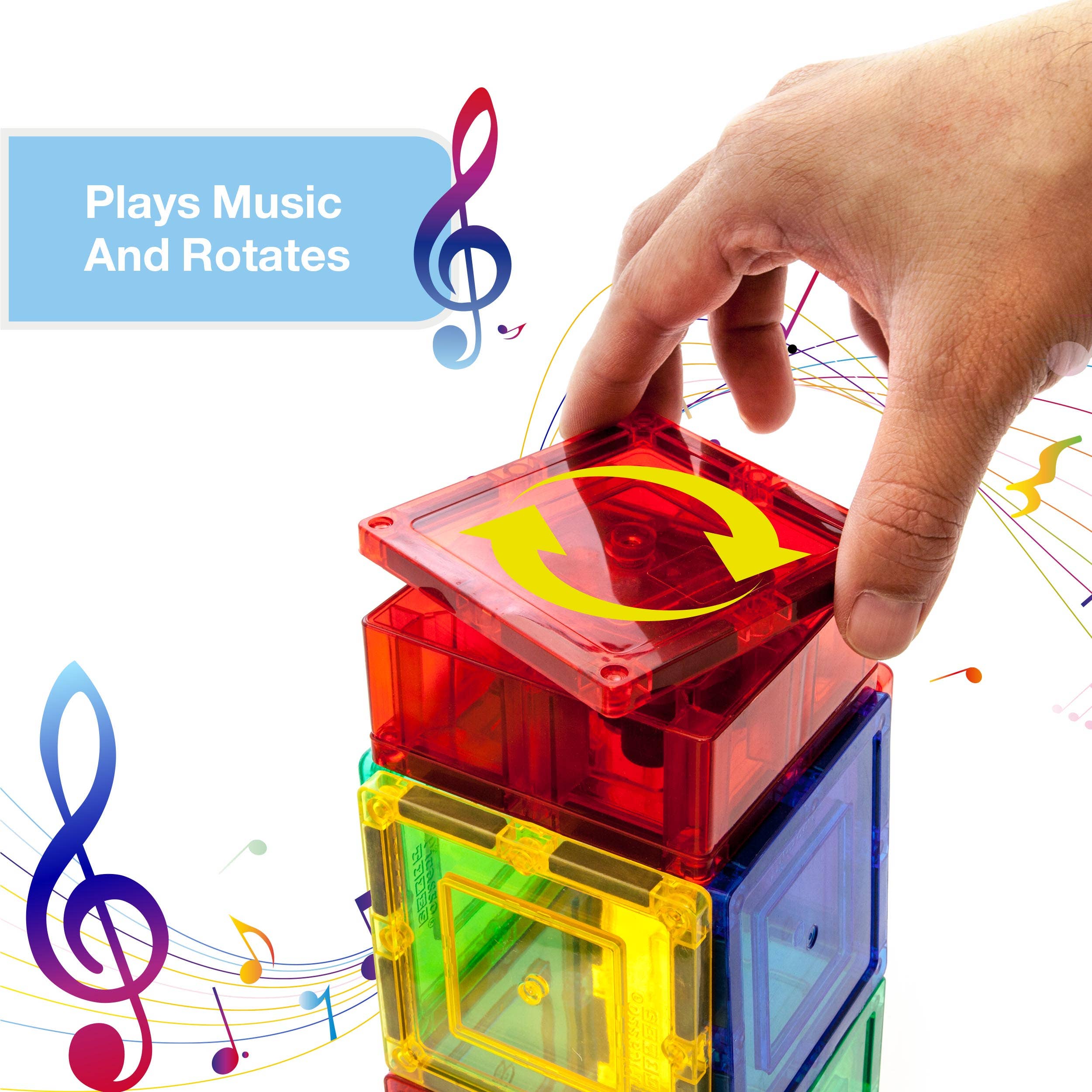 Music Box Magnet Tile Building Block Musical Magnetic Tiles