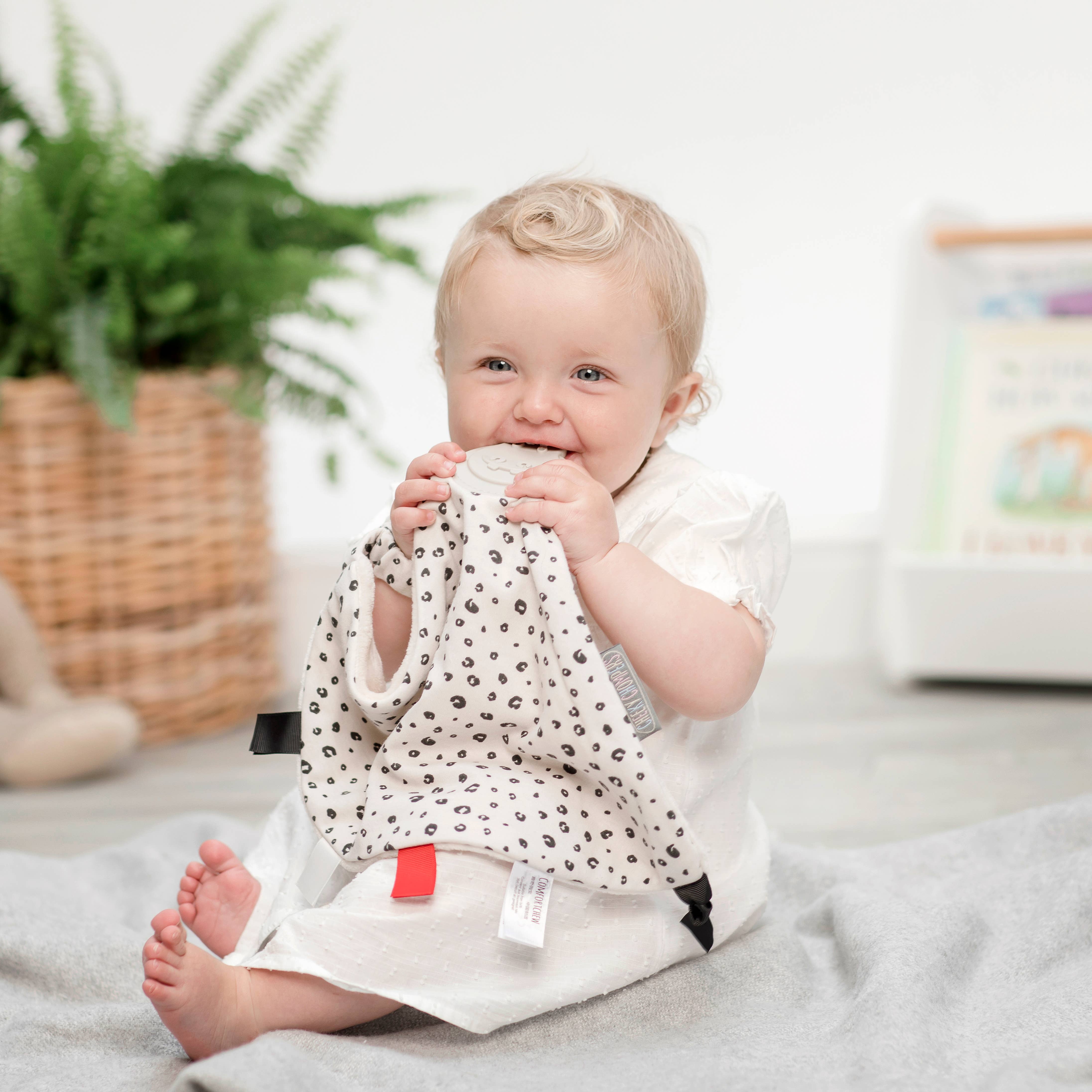 Baby Comforter with Teether - Leopard Spot