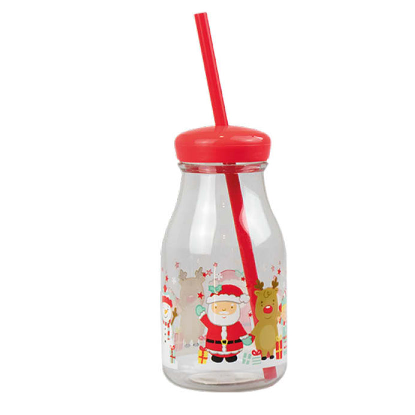 Christmas Milk Bottle