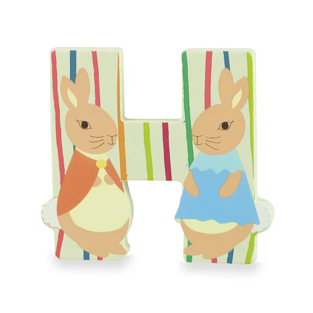 Peter Rabbit Wooden Letter H