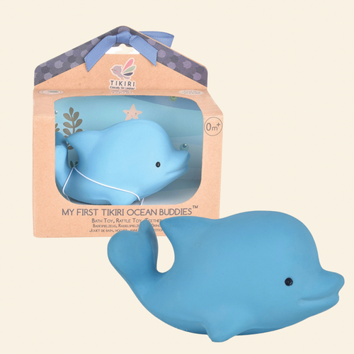 Natural Rubber Dolphin Rattle