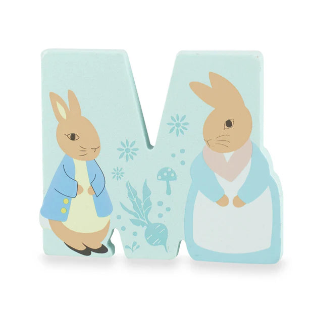 Peter Rabbit Wooden Letter M