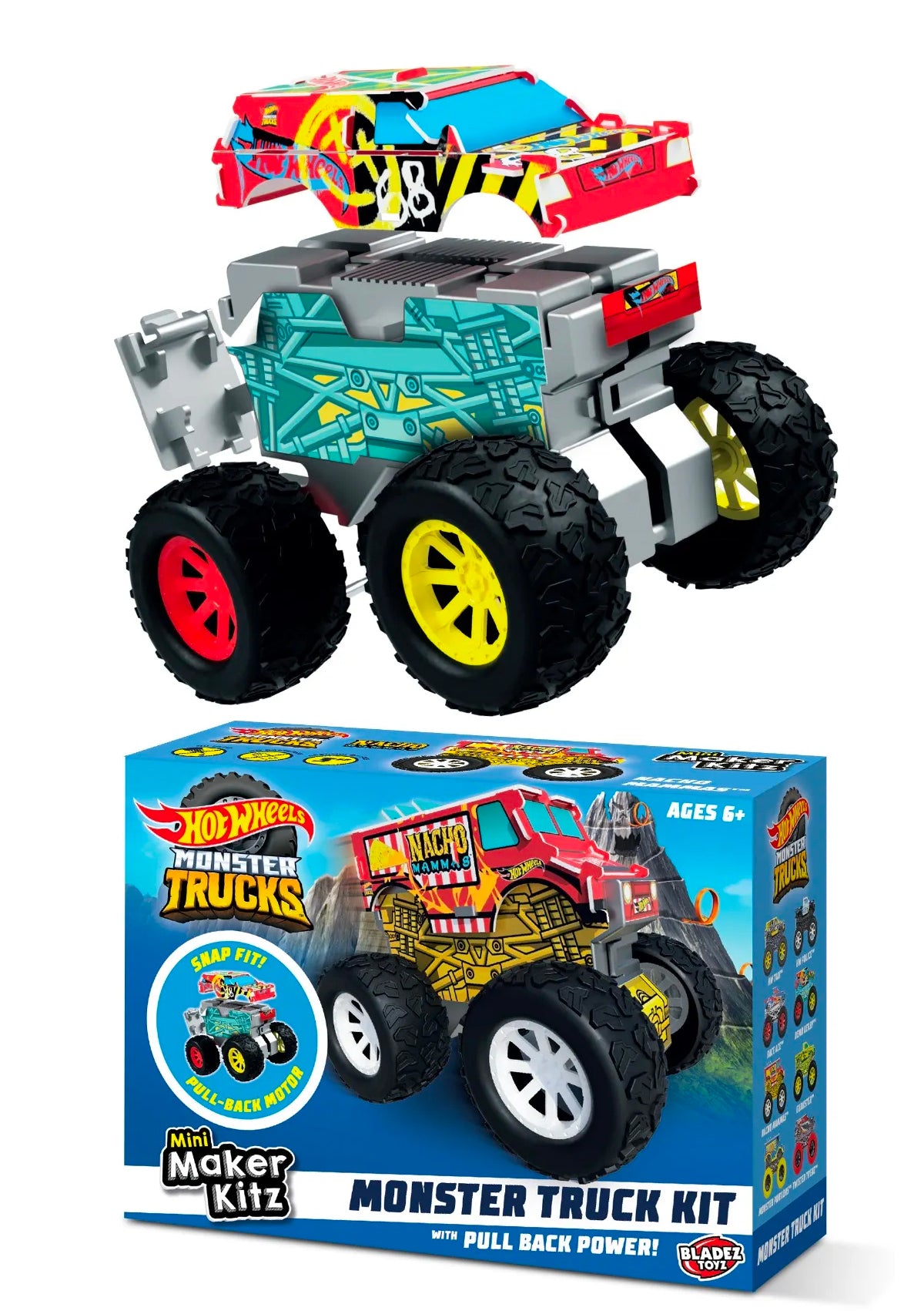 Hot Wheels Mini Maker Kitz Monster Trucks (1 supplied at random)