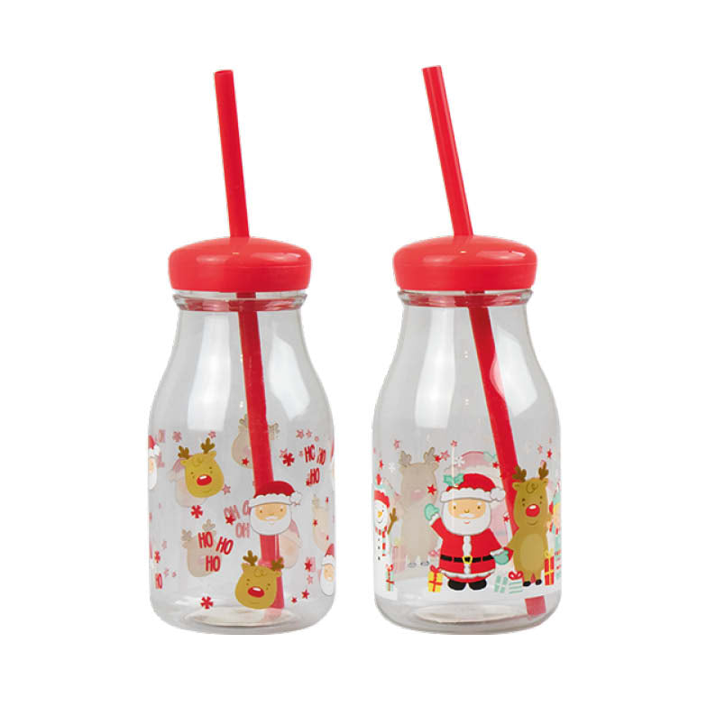 Christmas Milk Bottle