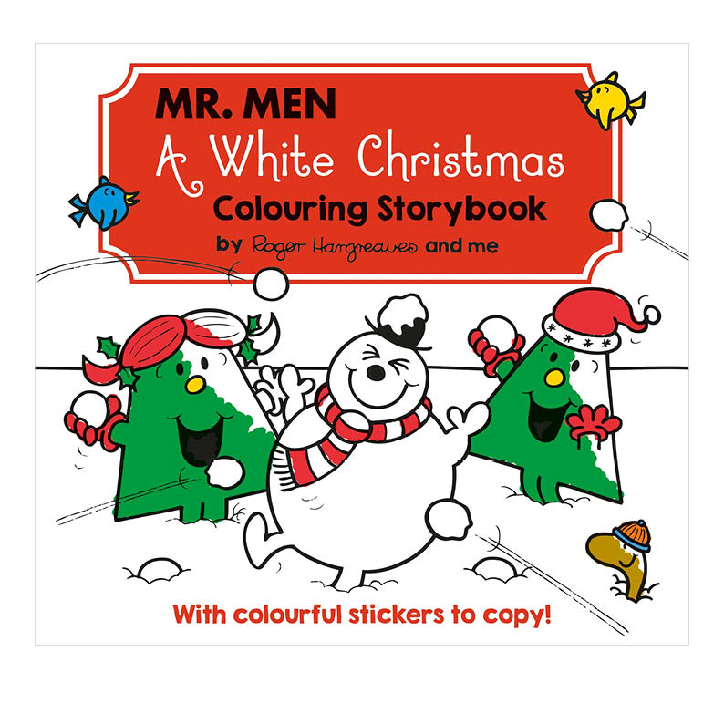 Mr Men A White Christmas Colouring Storybook