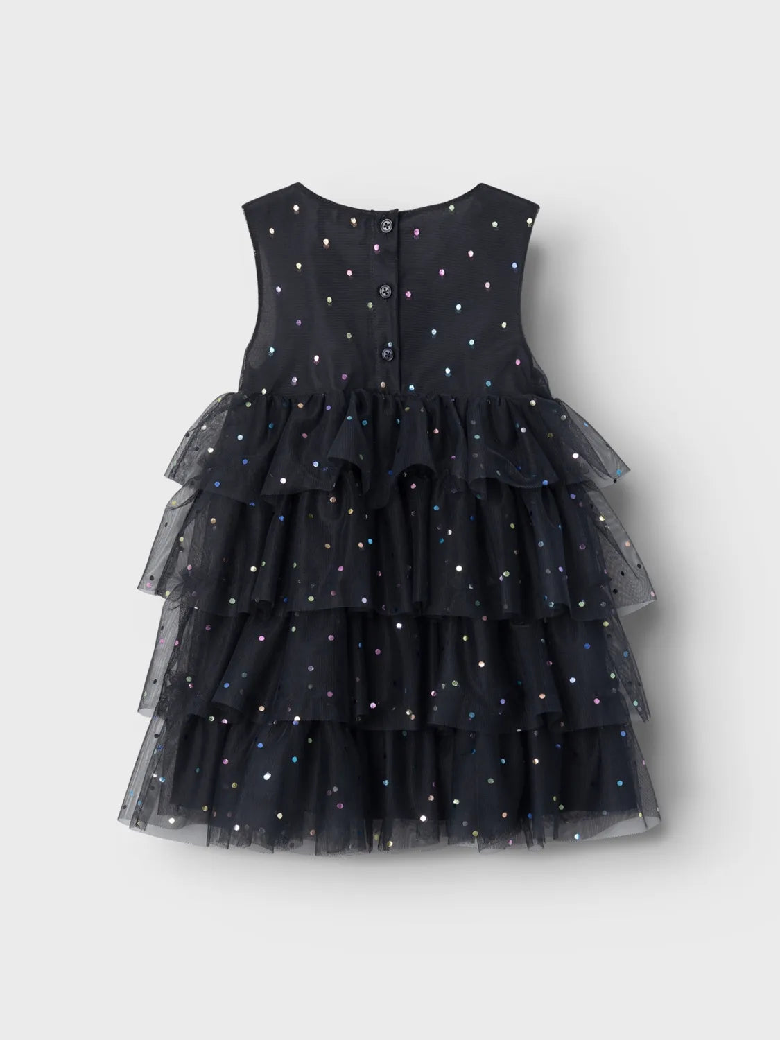 Dark Sapphire Sparkle Dots Party Dress