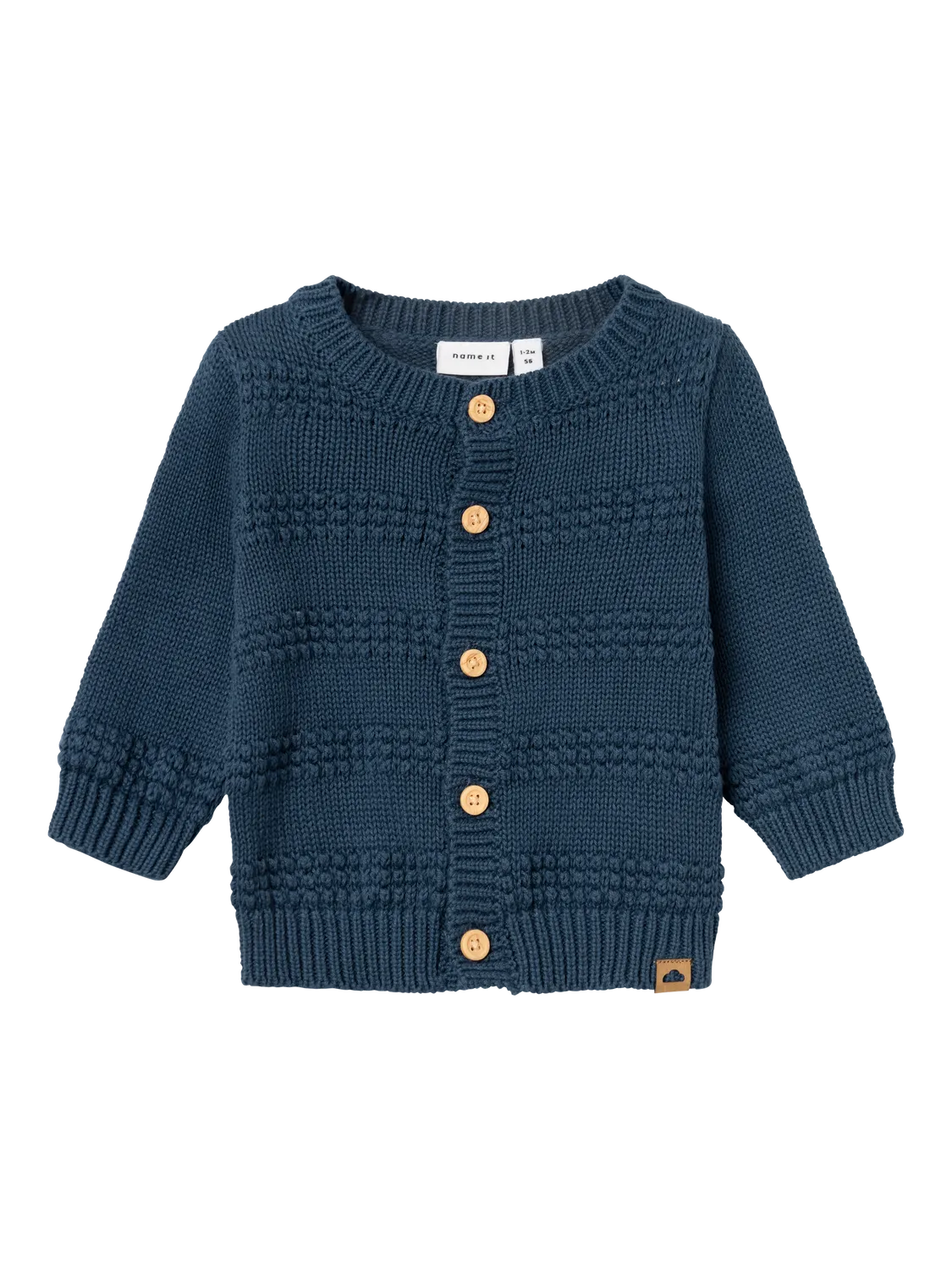 Organic Cotton Cardigan - Navy