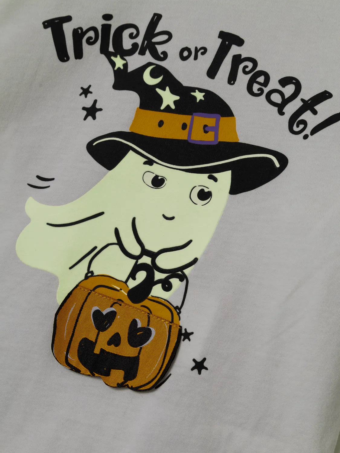 Glow in the Dark 'Trick or Treat' Long Sleeved Top