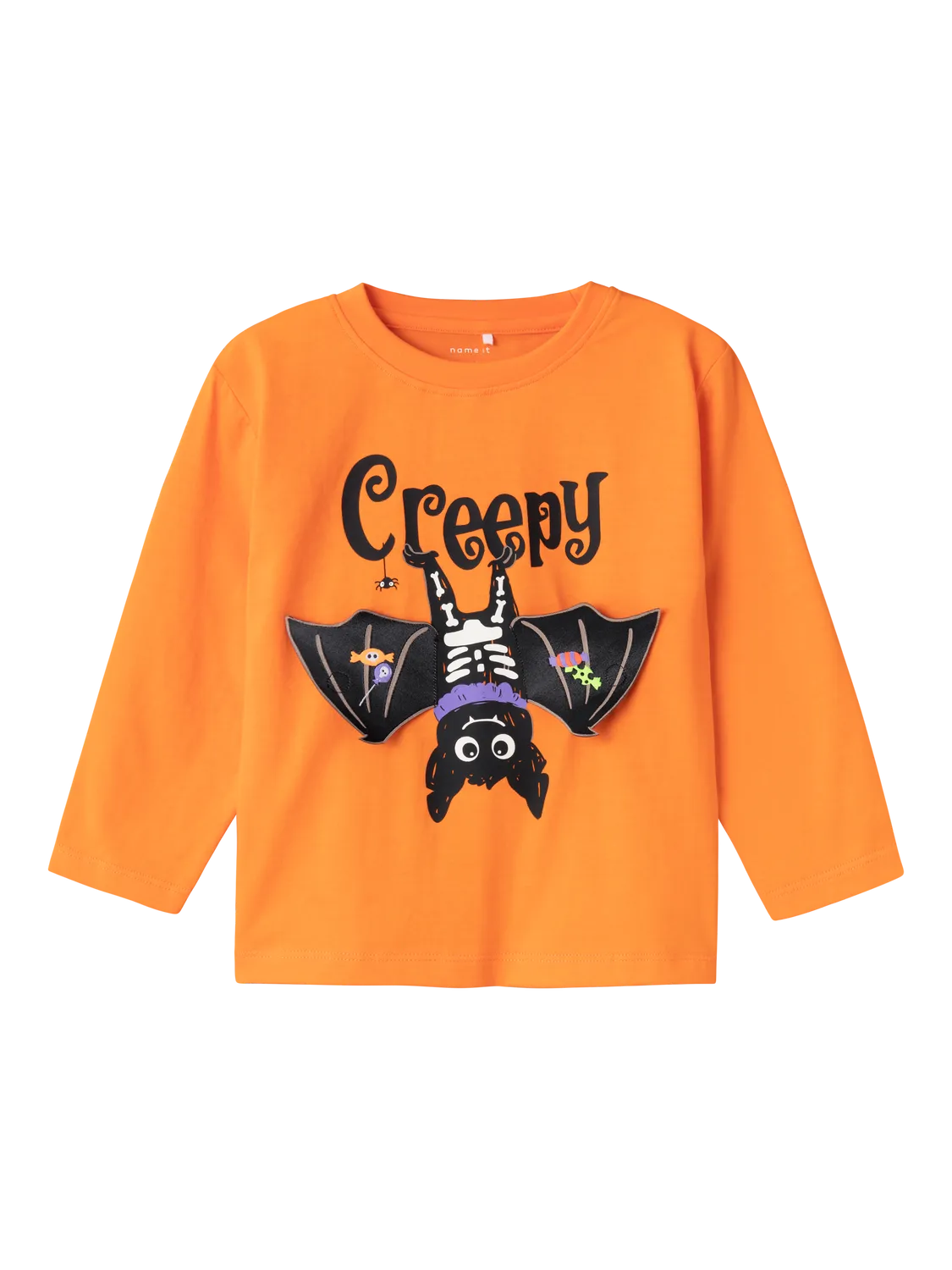 3D Halloween ‘Creepy’ Bat Long Sleeved Top