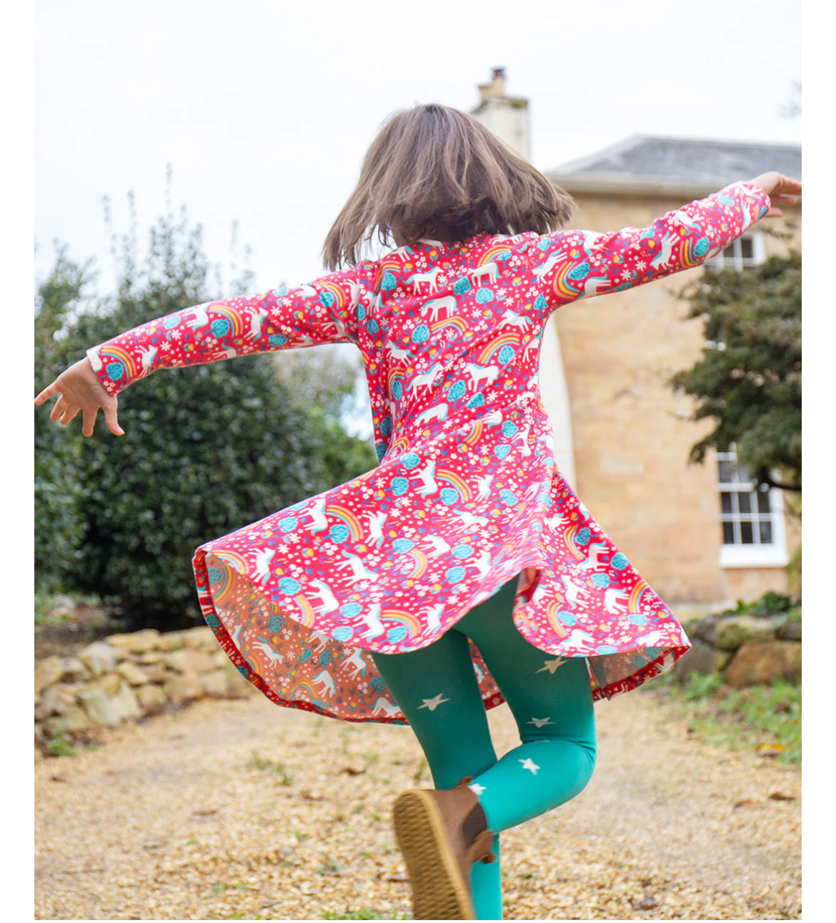 Frugi Sofia Skater Dress - Wild Horses