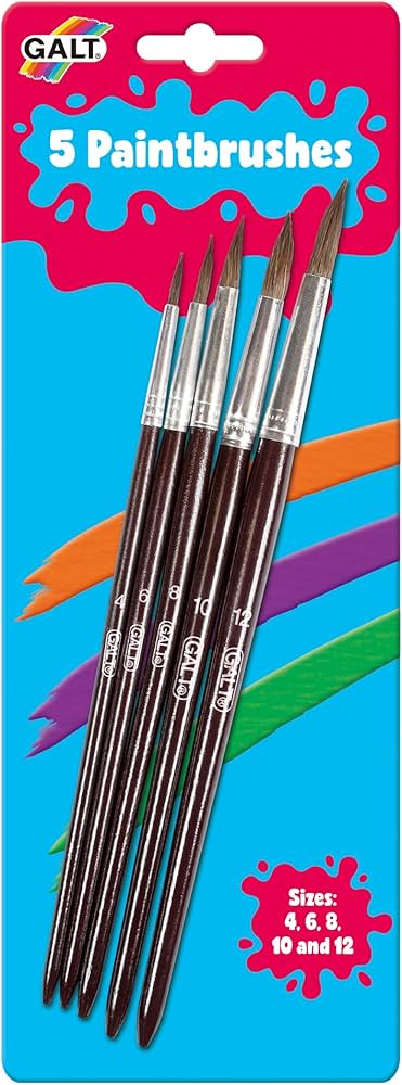 GALT Five Soft Paintbrushes